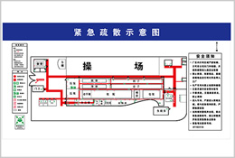 緊急疏散示意圖標識牌