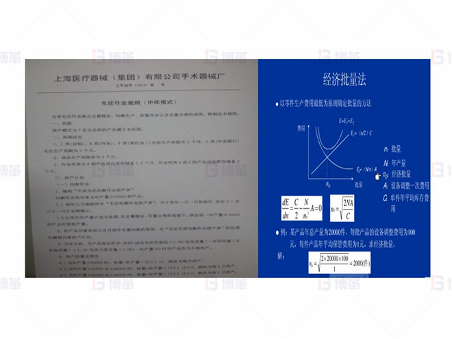 上海某醫(yī)療器械廠存貨周轉(zhuǎn)率提升案例 經(jīng)濟(jì)批量的設(shè)置