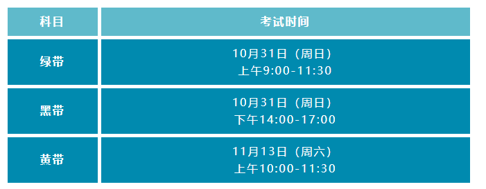 2021年中質(zhì)協(xié)六西格瑪考試時(shí)間